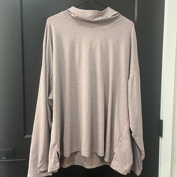 Athleta Uptempo II Hoodie Jersey Knit Lightweight Sweatshirt Size 3X - Picture 3 of 11